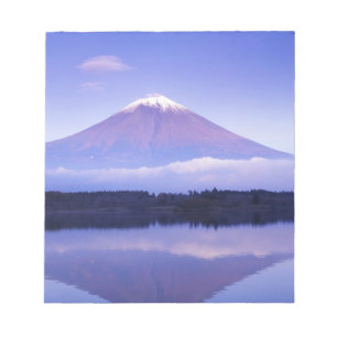 Mt. Fuji with Lenticular Cloud, Motosu Lake, Notepad