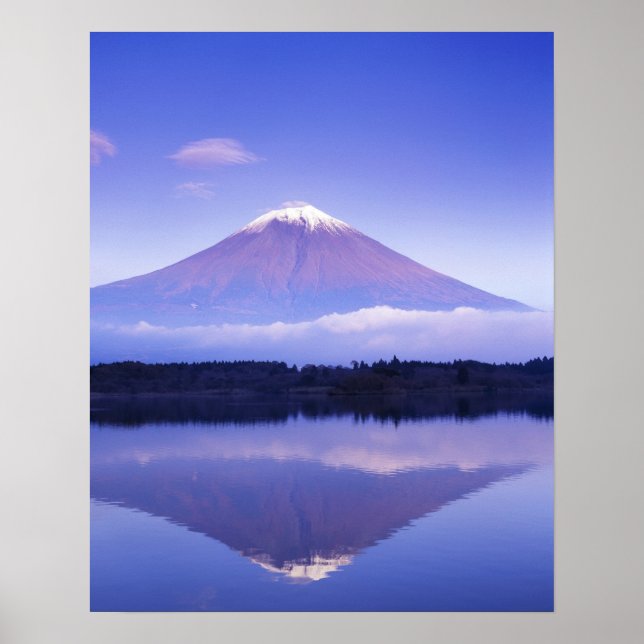 Mt. Fuji with Lenticular Cloud, Motosu Lake, Poster (Front)