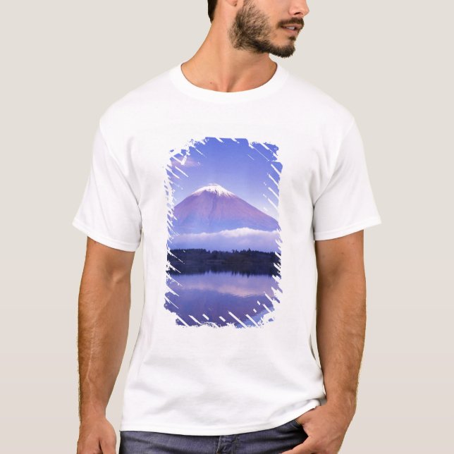 Mt. Fuji with Lenticular Cloud, Motosu Lake, T-Shirt (Front)