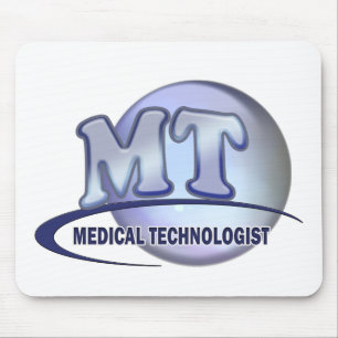 MT FunBlue LOGO - MEDICAL TECHNOLOGIST LABORATORY Mouse Pad