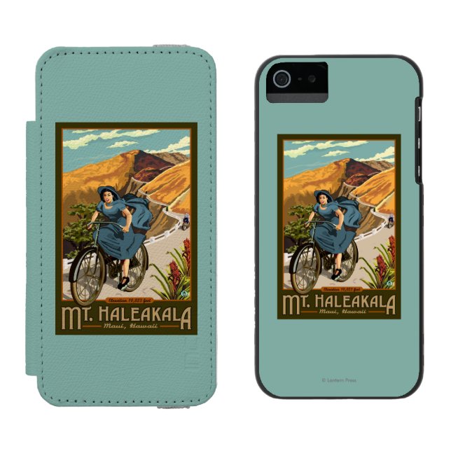 Mt. Haleakala Bicycle Rides Hawaii Incipio iPhone Wallet Case (Side by Side)