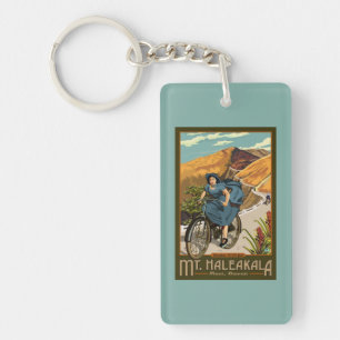 Mt. Haleakala Bicycle Rides Hawaii Key Ring