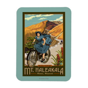 Mt. Haleakala Bicycle Rides Hawaii Magnet