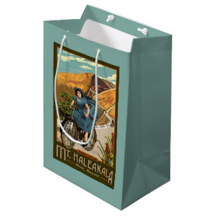 Mt. Haleakala Bicycle Rides Hawaii Medium Gift Bag