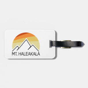 Mt. Haleakala Retro Luggage Tag