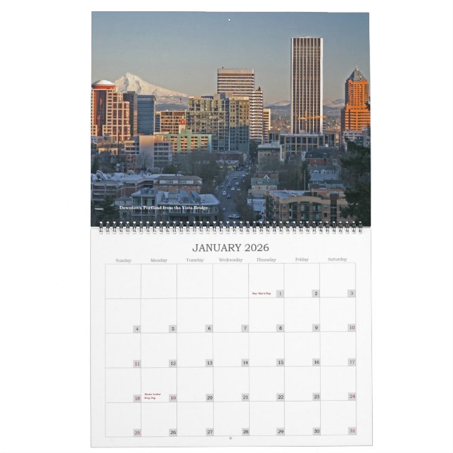 Mt. Hood Calendar (Jan 2026)