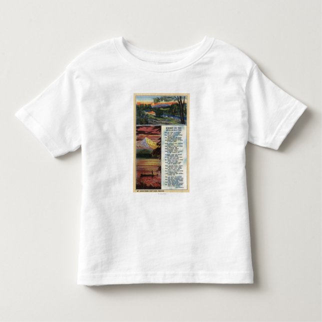 Mt. Hood from Lost Lake View Toddler T-Shirt (Front)