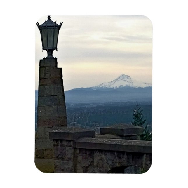 Mt. Hood from Rocky Butte, Portland, Oregon Magnet (Vertical)