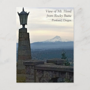 Mt. Hood from Rocky Butte, Portland, Oregon Postcard