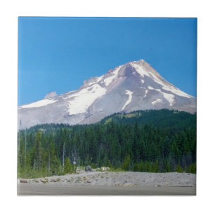 Mt. Hood in Summer, Oregon Ceramic Tile