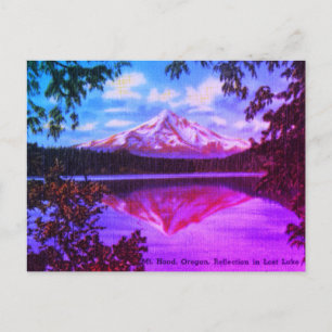 Mt. Hood, Oregon Crystal Clear Lost Lake Postcard