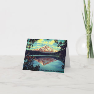 Mt. Hood, Oregon Crystal Clear Lost Lake Thank You Card