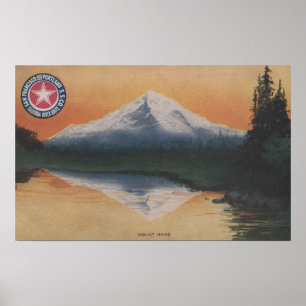 Mt. Hood, Oregon - San Francisco to Portland Poster