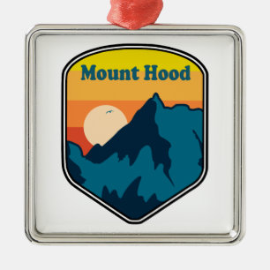 Mt. Hood Oregon Sunrise Metal Ornament