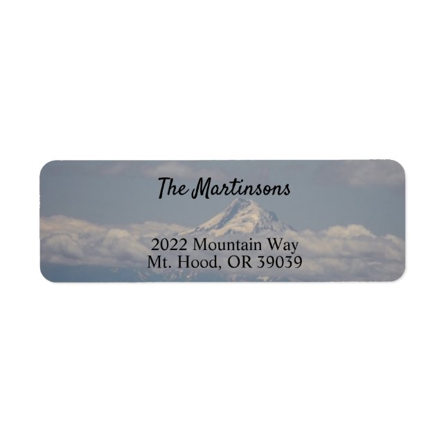 Mt. Hood Photo Return Address Label (Front)