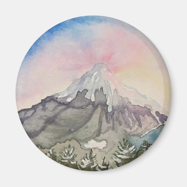 Mt. Hood Sunrise Magnet (Front)