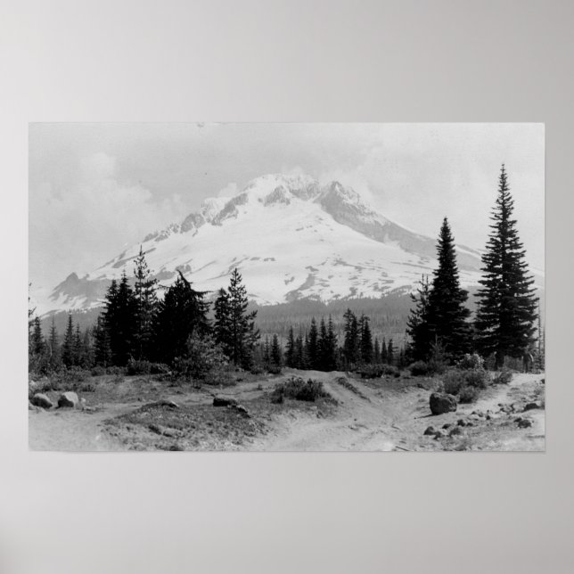 Mt. Hood View from Government Camp Photograph Poster (Front)