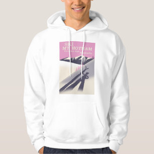 Mt. Hotham, Victorian Alps ski poster. Hoodie