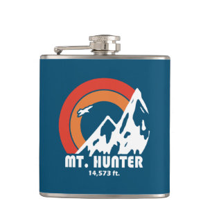 Mt. Hunter Alaska Sun Eagle Hip Flask