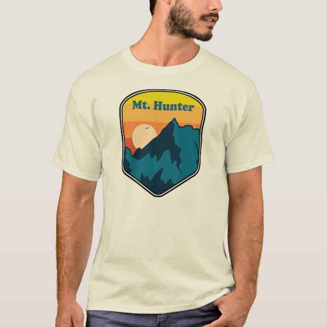 Mt. Hunter Alaska Sunrise T-Shirt (Front)