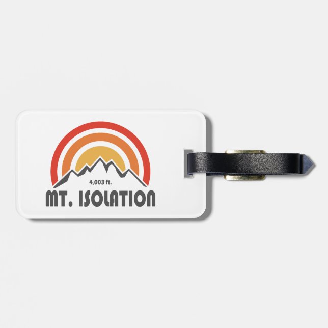 Mt. Isolation New Hampshire Luggage Tag (Back Horizontal)
