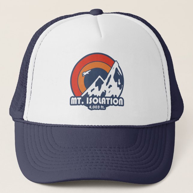 Mt. Isolation New Hampshire Sun Eagle Trucker Hat (Front)