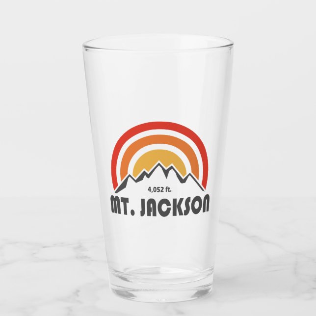 Mt. Jackson New Hampshire Glass (Front)