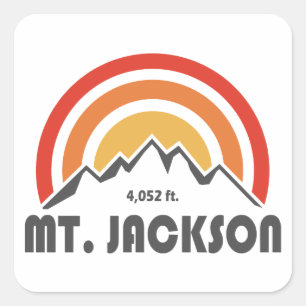Mt. Jackson New Hampshire Square Sticker