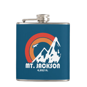 Mt. Jackson New Hampshire Sun Eagle Hip Flask