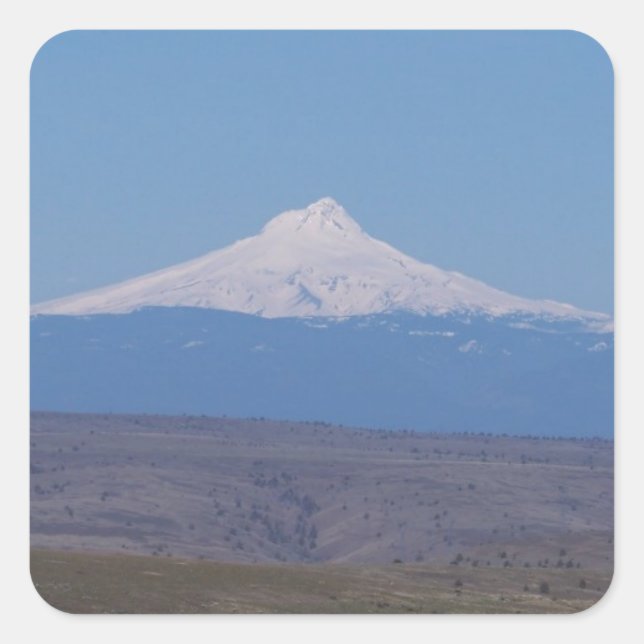 Mt. Jefferson Square Sticker (Front)