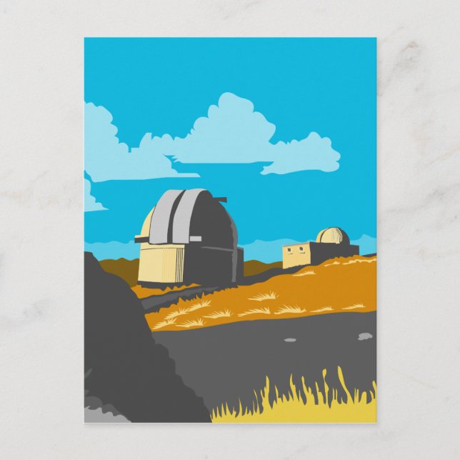 Mt John Observatory Lake Tekapo WPA Postcard (Front)