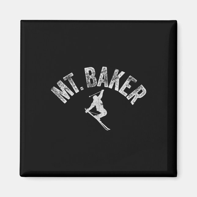 Mt Ker Ski Mount Ker Washington Skiing Cool Winter Magnet (Front)