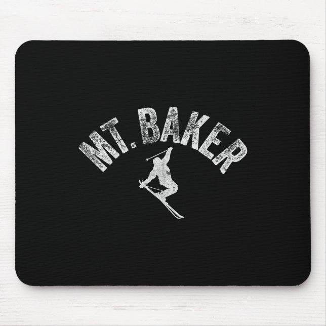 Mt Ker Ski Mount Ker Washington Skiing Cool Winter Mouse Pad (Front)