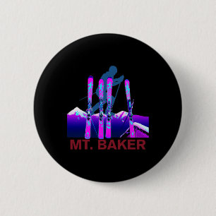 Mt. Ker Skiing And Snowboarding Retro 90s Mt. Ker 6 Cm Round Badge