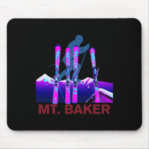 Mt. Ker Skiing And Snowboarding Retro 90s Mt. Ker Mouse Pad