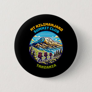Mt Kilimanjaro Summit Club Tanzania Africa's Highe 6 Cm Round Badge