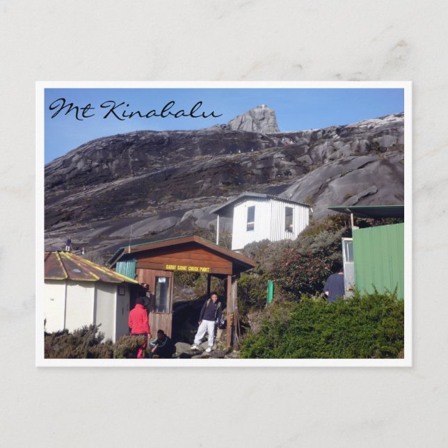 mt kinabalu checkpoint postcard (Front)