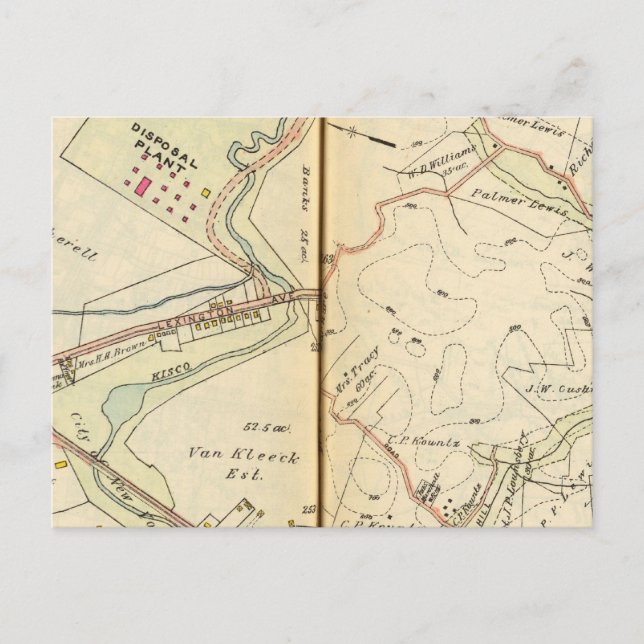 Mt. Kisco, New York 2 Postcard (Front)