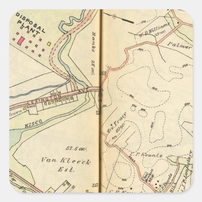 Mt. Kisco, New York 2 Square Sticker (Front)