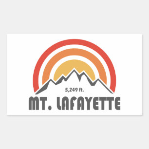 Mt. Lafayette New Hampshire Rectangular Sticker