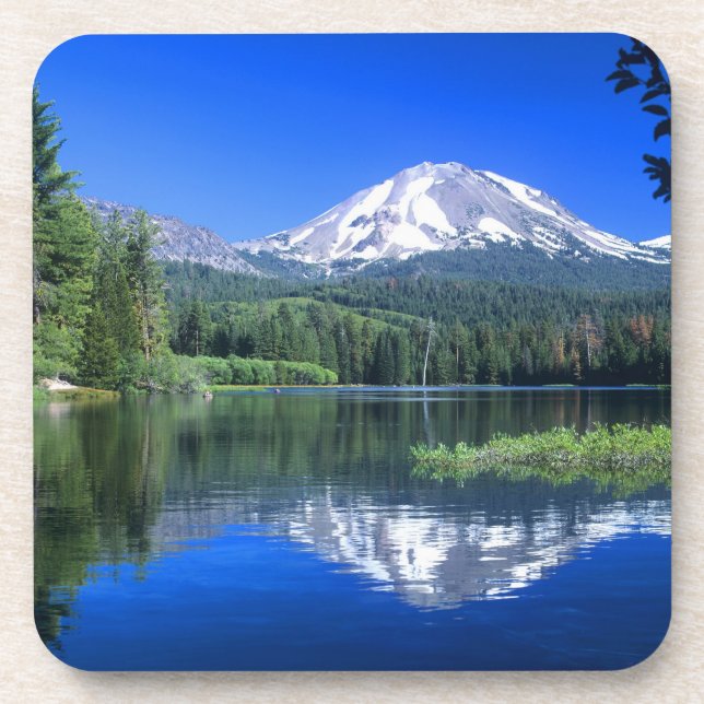 Mt. Lassen rises above Manzanita Lake Coaster (Front)