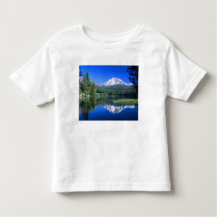 Mt. Lassen rises above Manzanita Lake Toddler T-Shirt