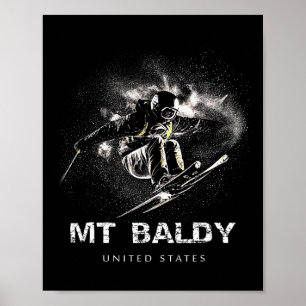 Mt Ldy United States Ski Skiing Skier _1 Poster