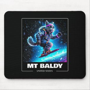 Mt Ldy United States Ski Skiing Skier Mouse Pad