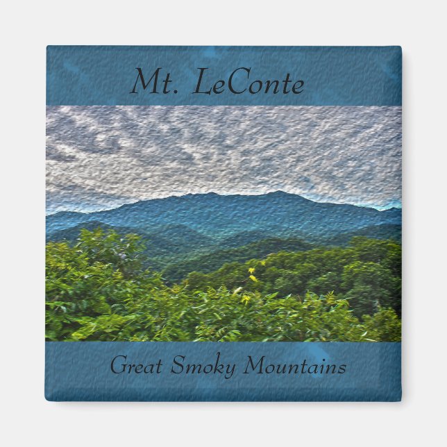 Mt. LeConte, Great Smoky Mountains Photo Magnet (Front)