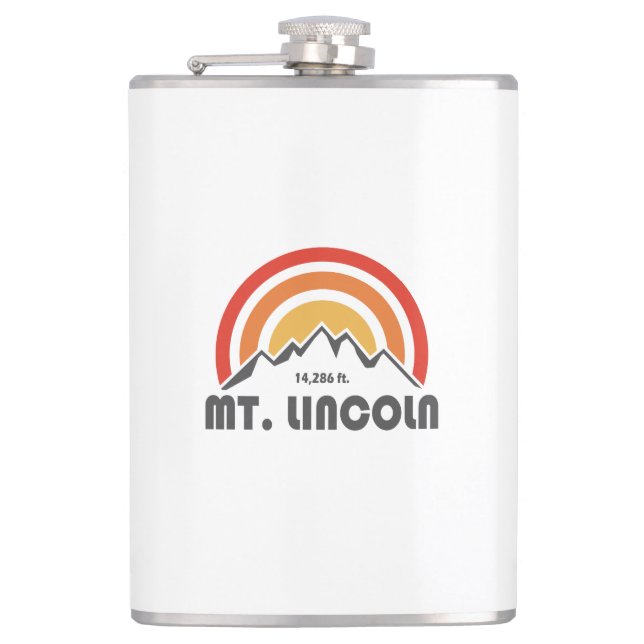 Mt. Lincoln Hip Flask (Front)