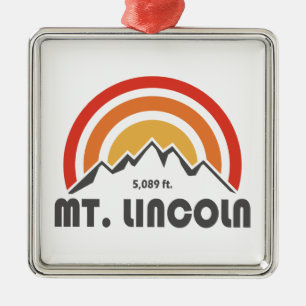 Mt. Lincoln New Hampshire Metal Ornament
