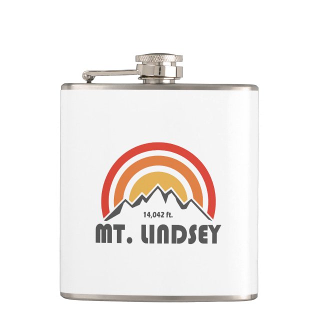 Mt. Lindsey Hip Flask (Front)