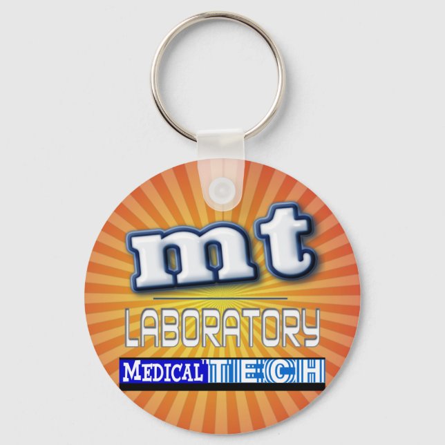 MT LOGO - LABORATORY MEDICAL TECHNOLOGIST KEY RING (Front)