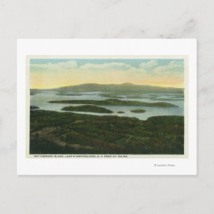 Mt. Major Aerial View of Rattlesnake Island, Postcard
